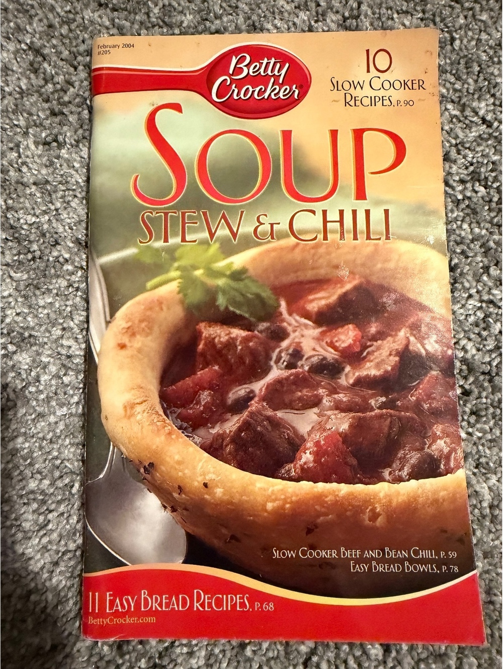 Betty Crocker Soup, Stew & Chili Magazine February 2004 Issue